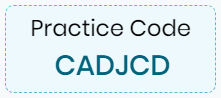 Practice Code: CADJCD